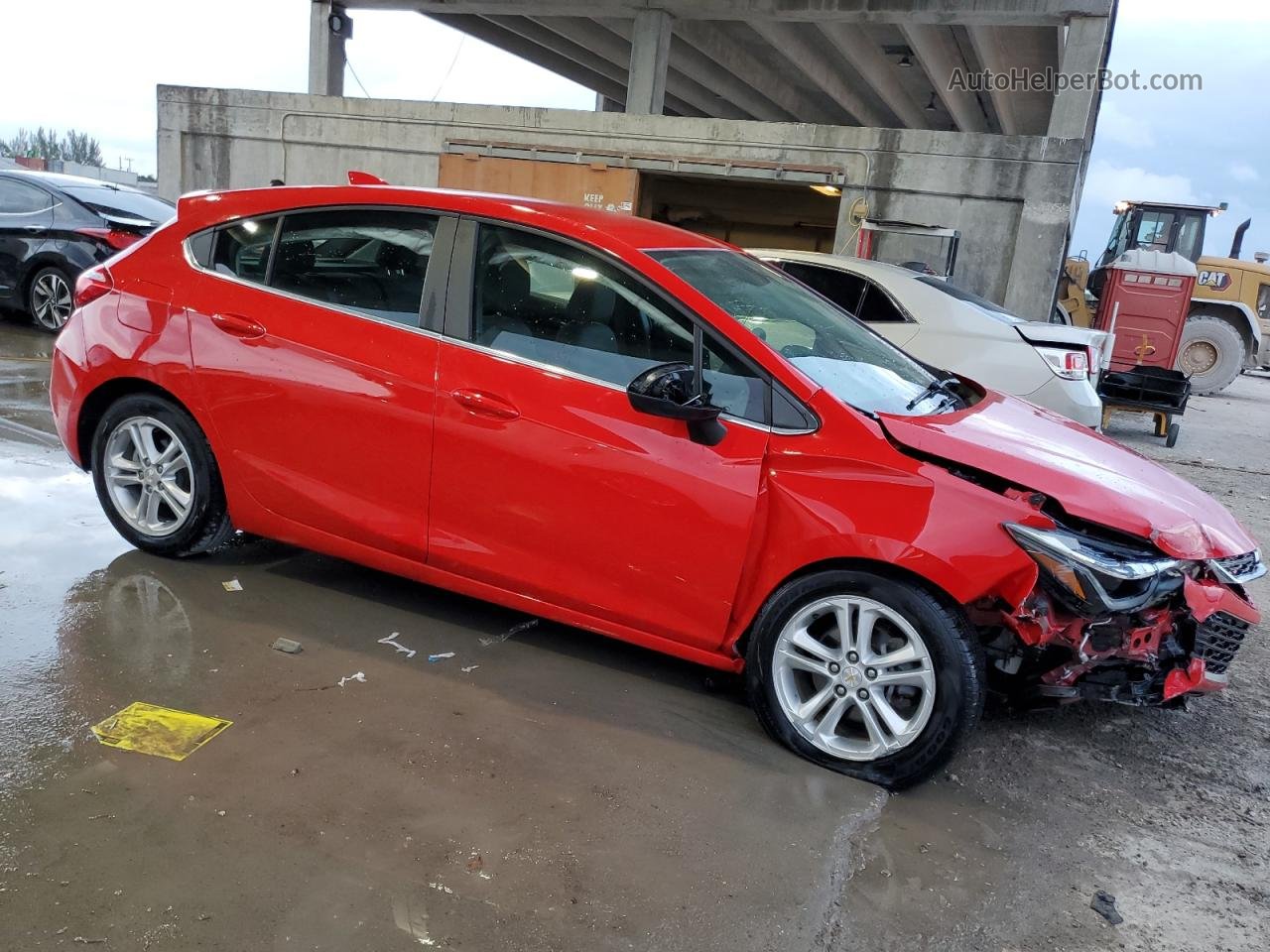 2017 Chevrolet Cruze Lt Red vin: 3G1BE6SMXHS610577