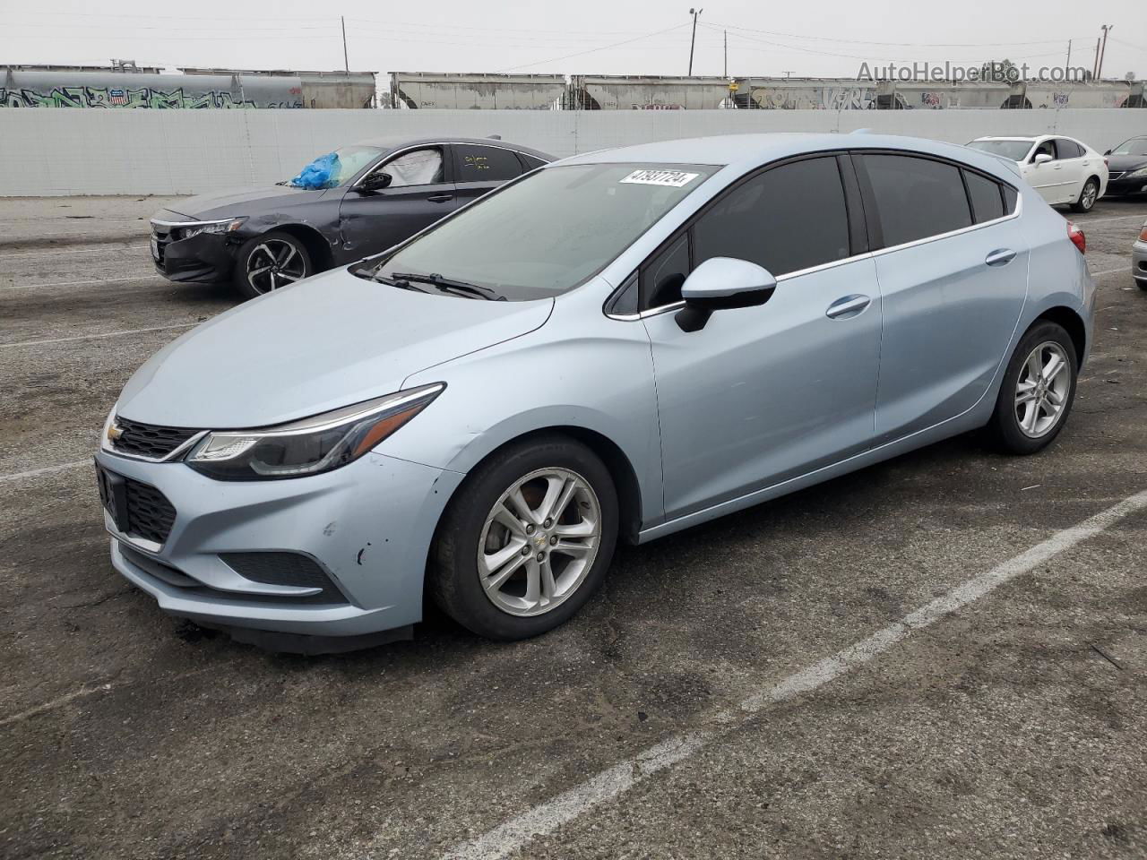 2017 Chevrolet Cruze Lt Blue vin: 3G1BE6SMXHS611907