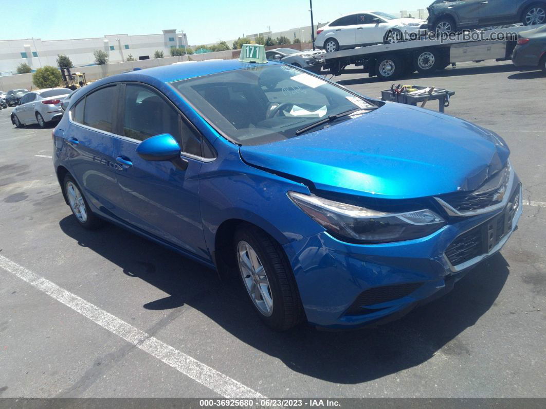 2018 Chevrolet Cruze Lt Blue vin: 3G1BE6SMXJS592281