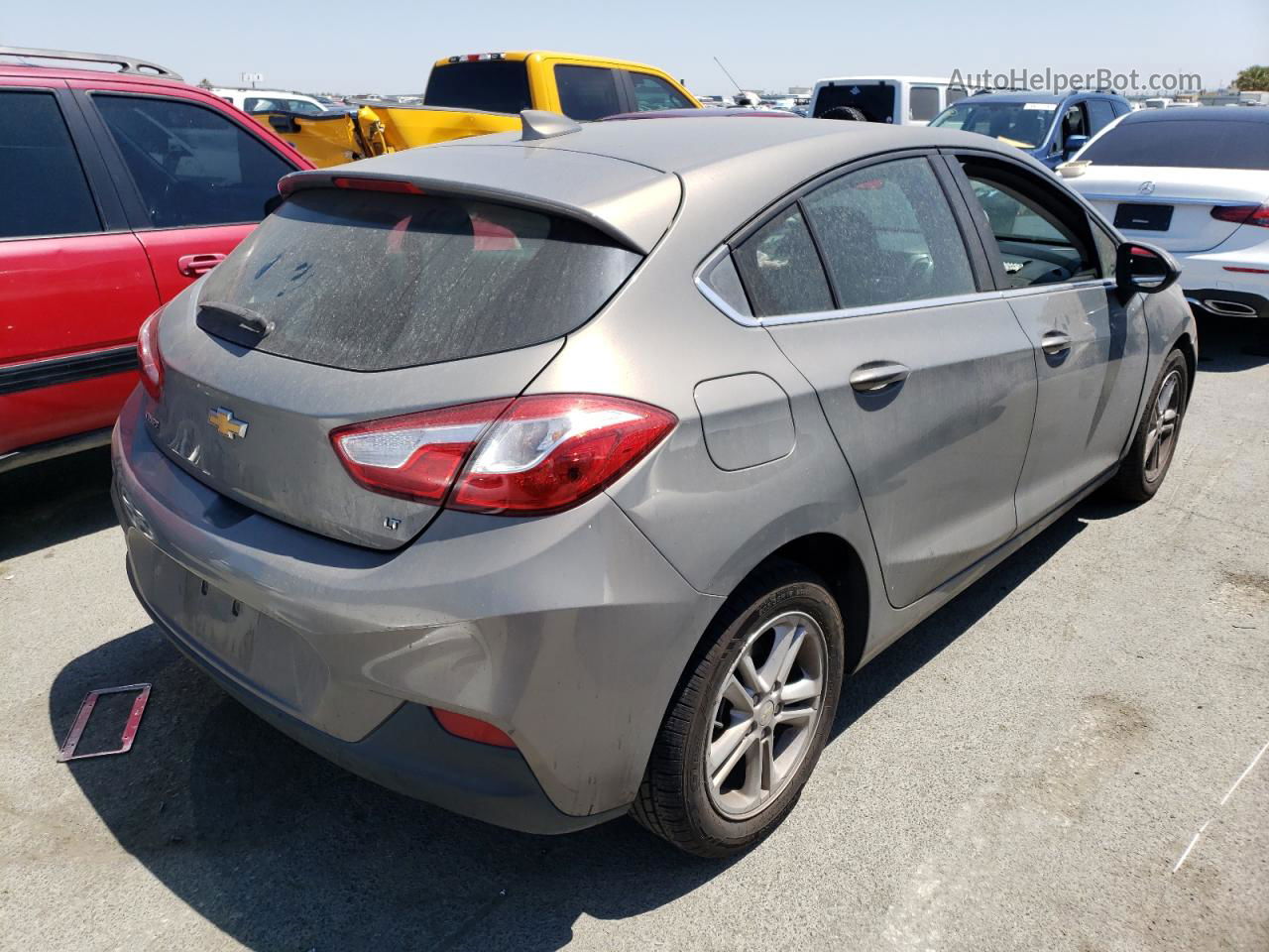 2018 Chevrolet Cruze Lt Gray vin: 3G1BE6SMXJS607250