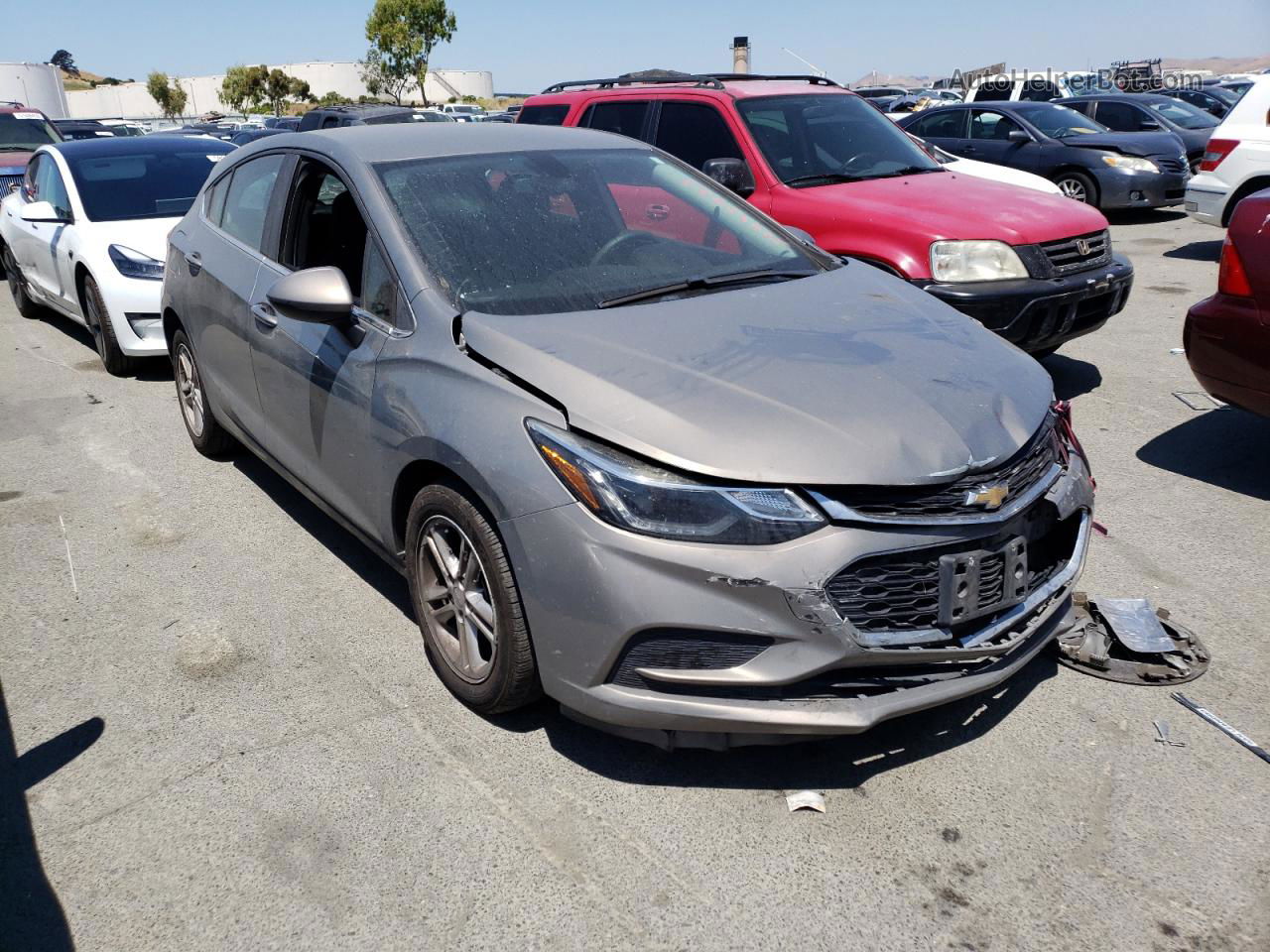 2018 Chevrolet Cruze Lt Gray vin: 3G1BE6SMXJS607250