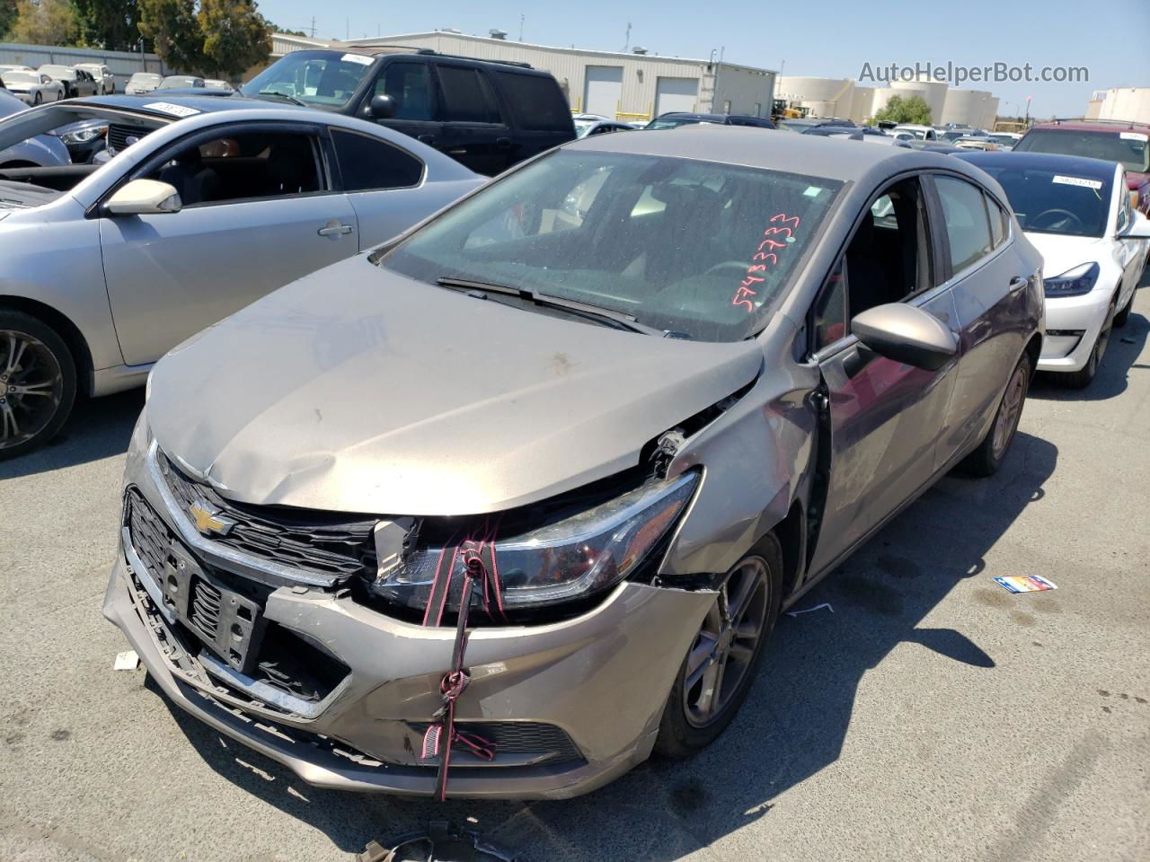 2018 Chevrolet Cruze Lt Gray vin: 3G1BE6SMXJS607250