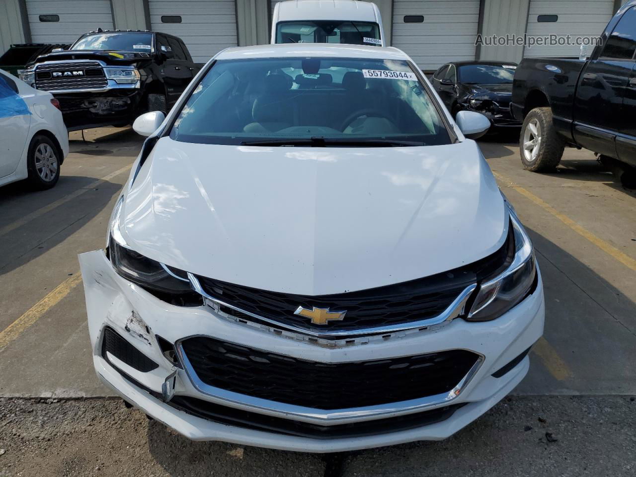 2018 Chevrolet Cruze Lt White vin: 3G1BE6SMXJS653337