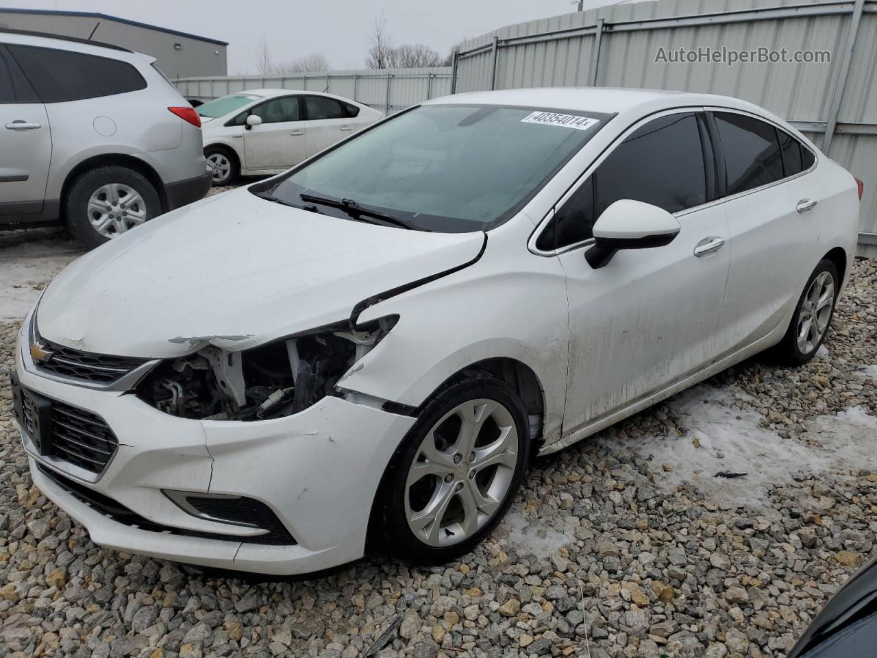 2017 Chevrolet Cruze Premier White vin: 3G1BF5SM1HS502453