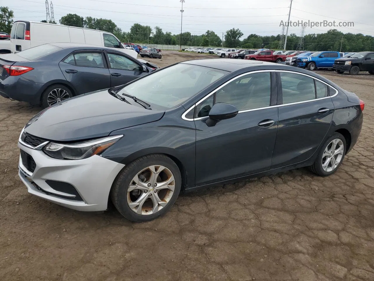 2017 Chevrolet Cruze Premier Gray vin: 3G1BF5SM5HS534547