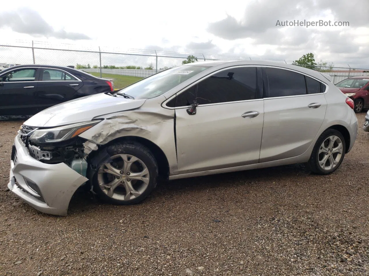 2018 Chevrolet Cruze Premier Silver vin: 3G1BF6SM2JS639851