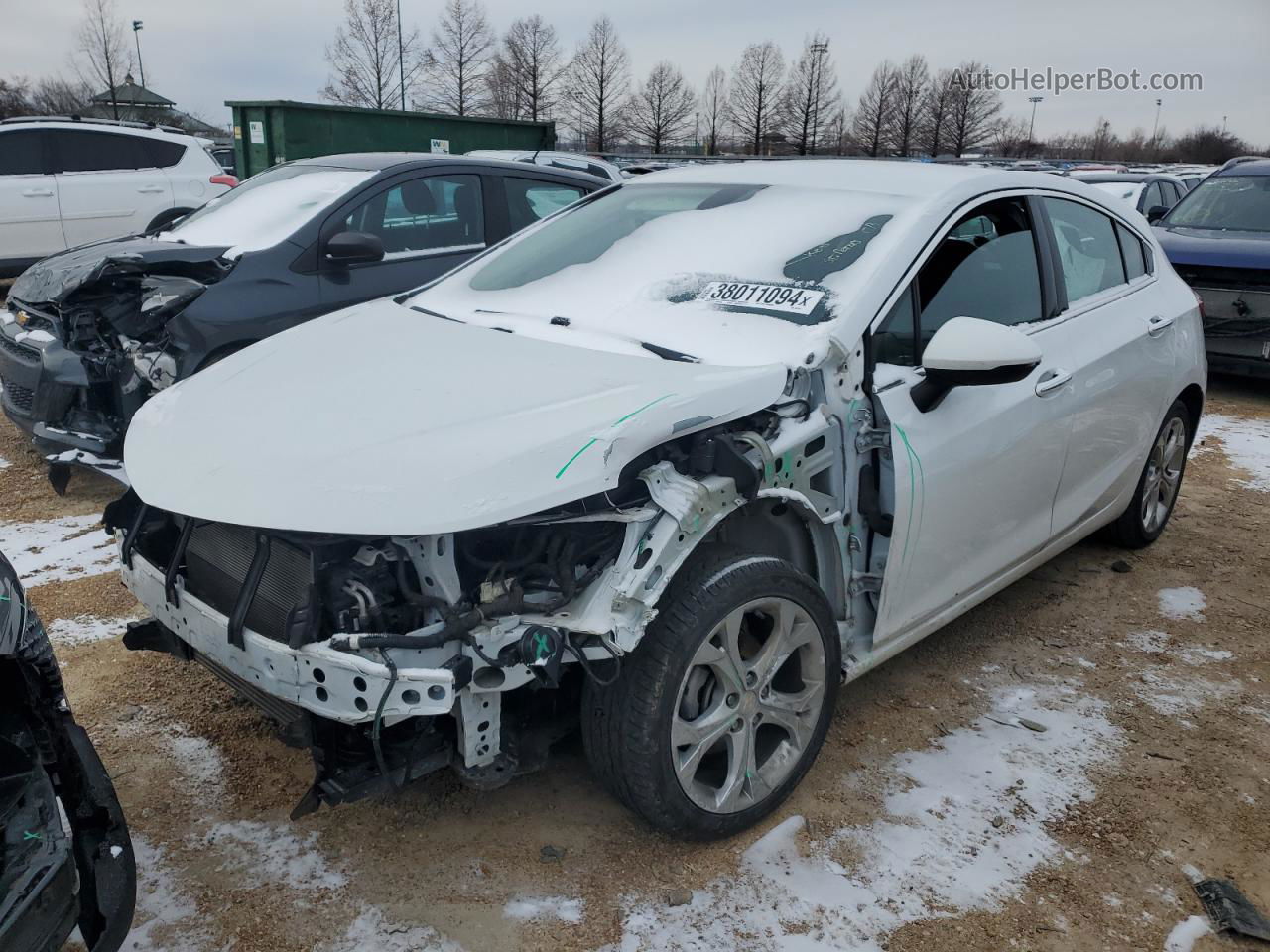 2018 Chevrolet Cruze Premier White vin: 3G1BF6SM3JS597724