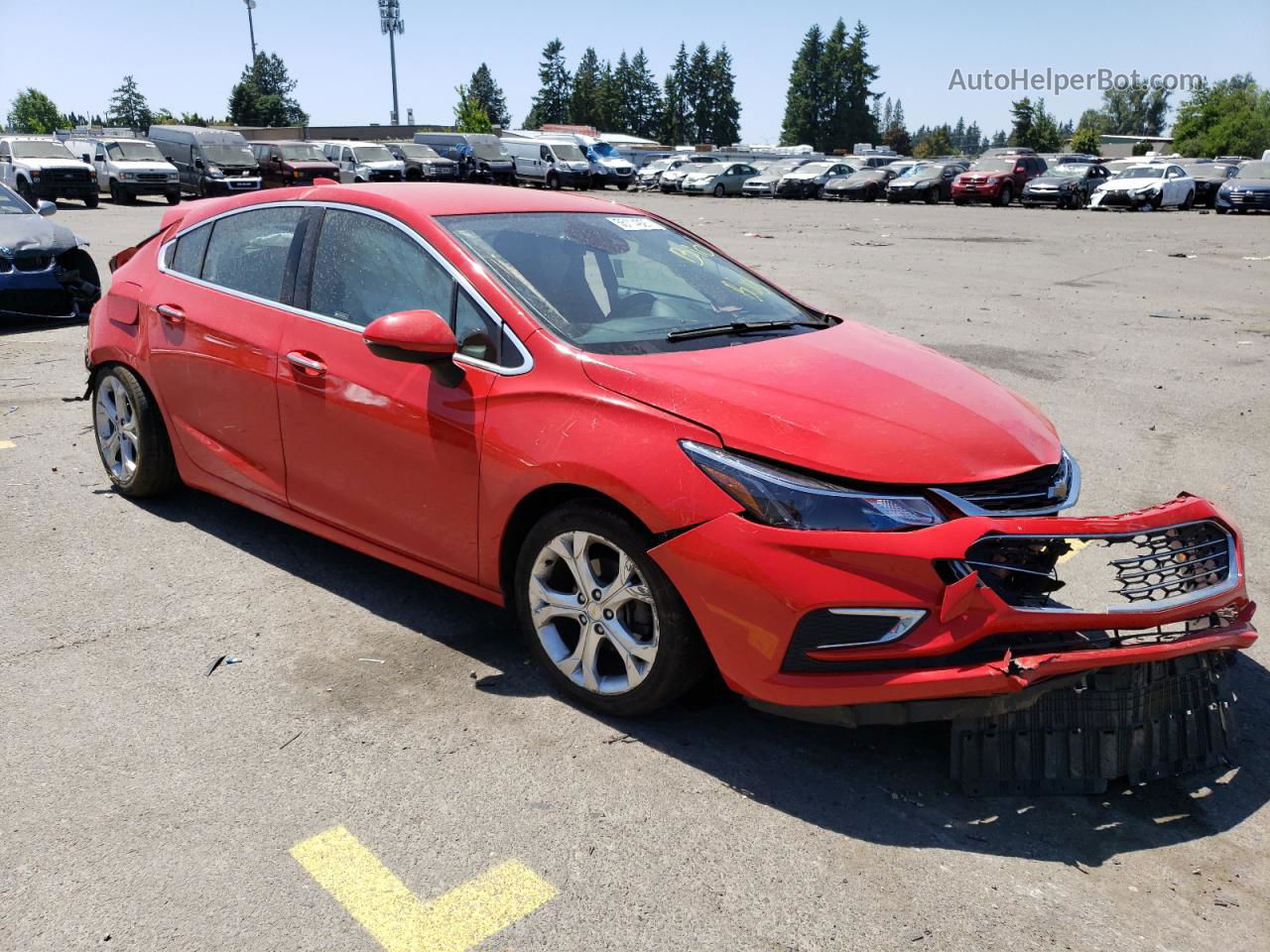 2017 Chevrolet Cruze Premier Красный vin: 3G1BF6SM4HS604755