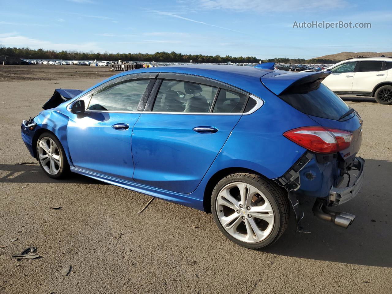 2018 Chevrolet Cruze Premier Синий vin: 3G1BF6SM4JS571374