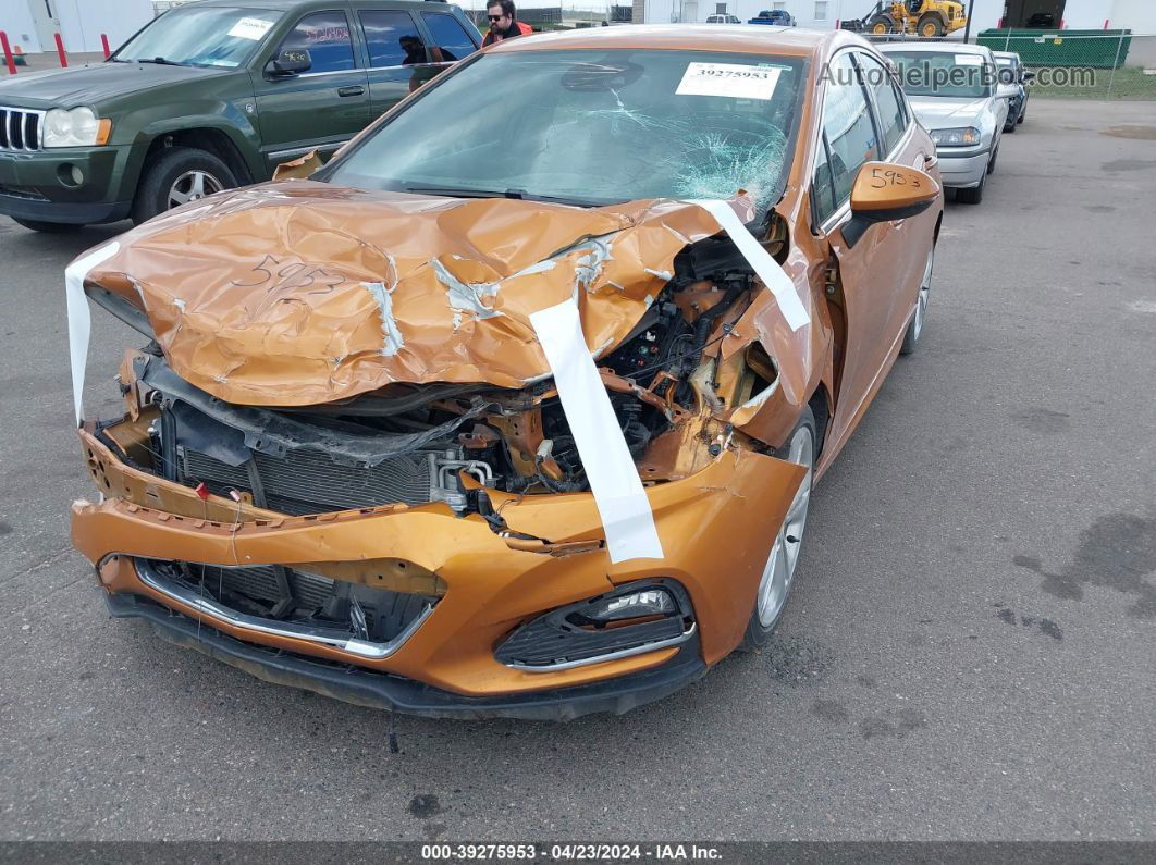 2017 Chevrolet Cruze Premier Auto Оранжевый vin: 3G1BF6SM5HS539074