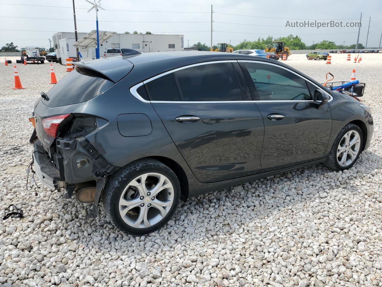 2018 Chevrolet Cruze Premier Gray vin: 3G1BF6SM7JS650585