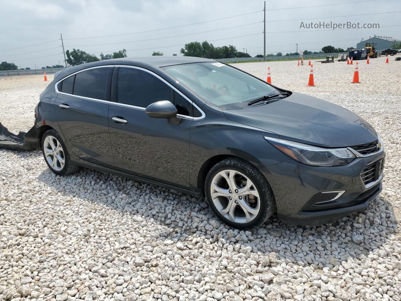 2018 Chevrolet Cruze Premier Gray vin: 3G1BF6SM7JS650585