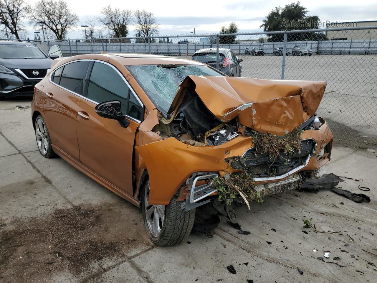 2017 Chevrolet Cruze Premier Orange vin: 3G1BF6SMXHS597746