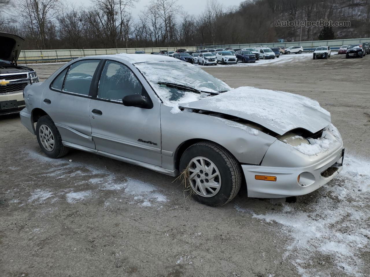 2000 Pontiac Sunfire Se Silver vin: 3G2JB524XYS111837