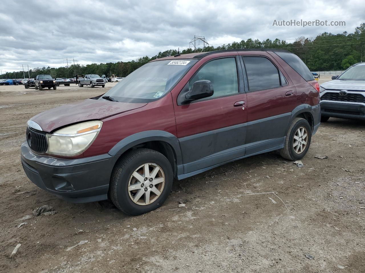 2004 Buick Rendezvous Cx Burgundy vin: 3G5DA03E04S521330