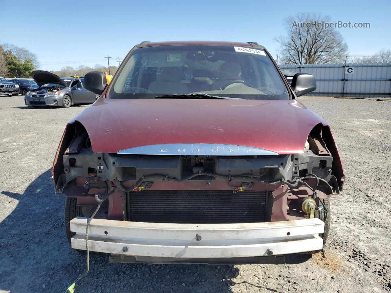 2004 Buick Rendezvous Cx Burgundy vin: 3G5DA03E14S551288