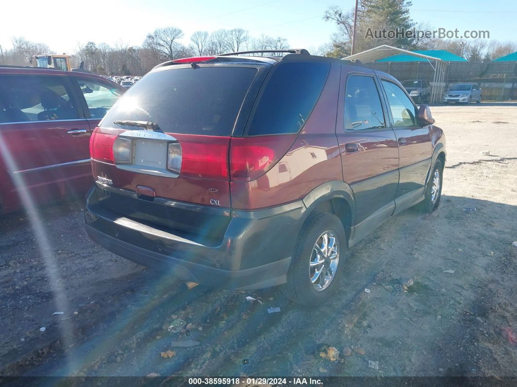 2004 Buick Rendezvous Cx Burgundy vin: 3G5DA03E14S596375