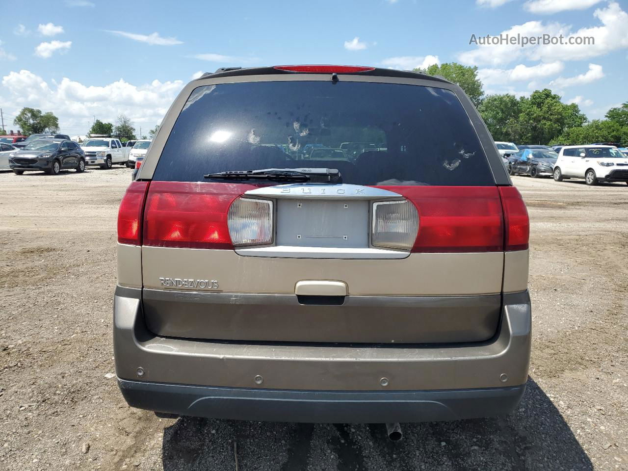 2004 Buick Rendezvous Cx Золотой vin: 3G5DA03E24S510801