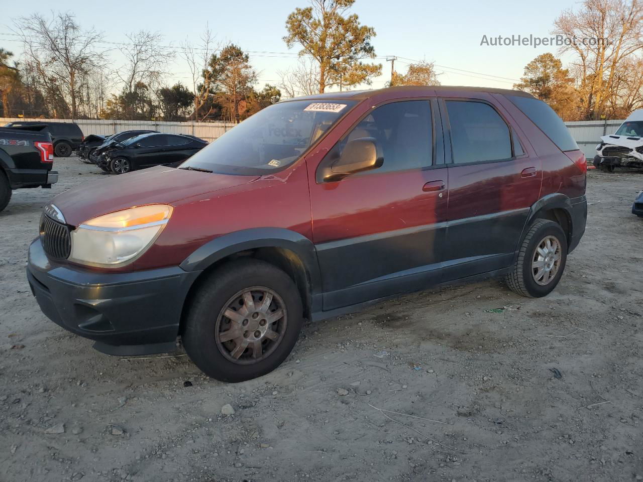 2004 Buick Rendezvous Cx Burgundy vin: 3G5DA03E24S567628