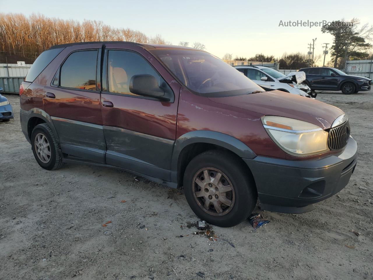 2004 Buick Rendezvous Cx Burgundy vin: 3G5DA03E24S567628