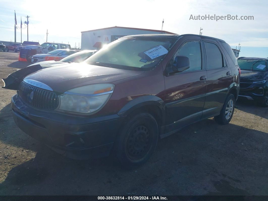 2004 Buick Rendezvous Cx Burgundy vin: 3G5DA03E44S585144