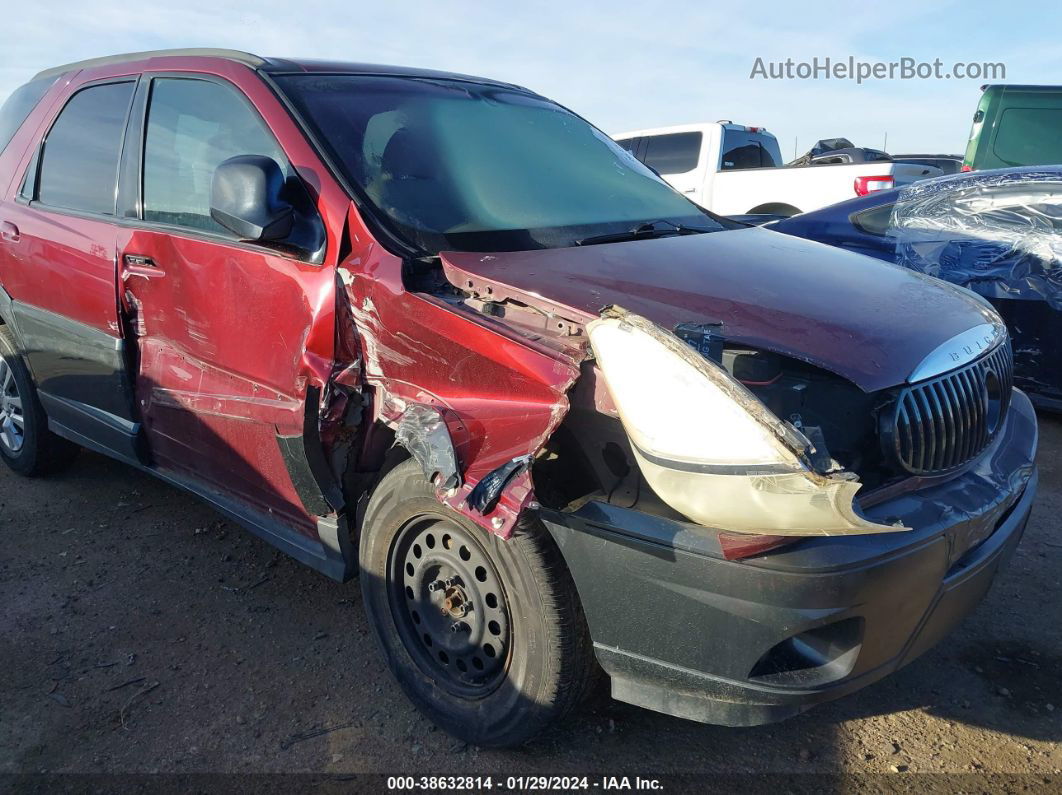 2004 Buick Rendezvous Cx Burgundy vin: 3G5DA03E44S585144