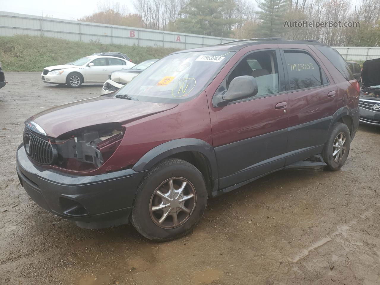 2004 Buick Rendezvous Cx Burgundy vin: 3G5DA03E44S587864