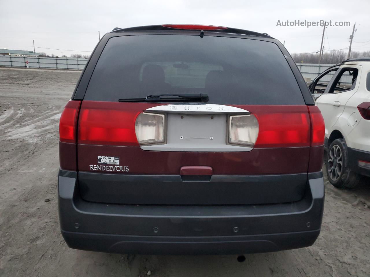 2004 Buick Rendezvous Cx Maroon vin: 3G5DA03E54S522439