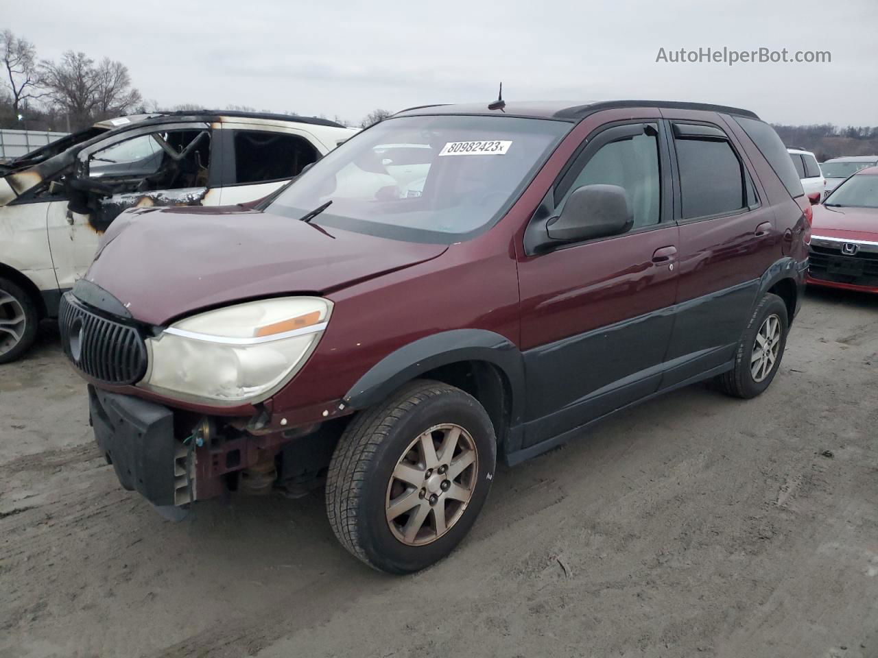 2004 Buick Rendezvous Cx Maroon vin: 3G5DA03E54S522439