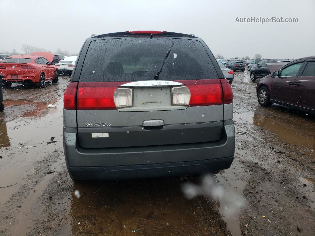 2004 Buick Rendezvous Cx Silver vin: 3G5DA03E54S588005