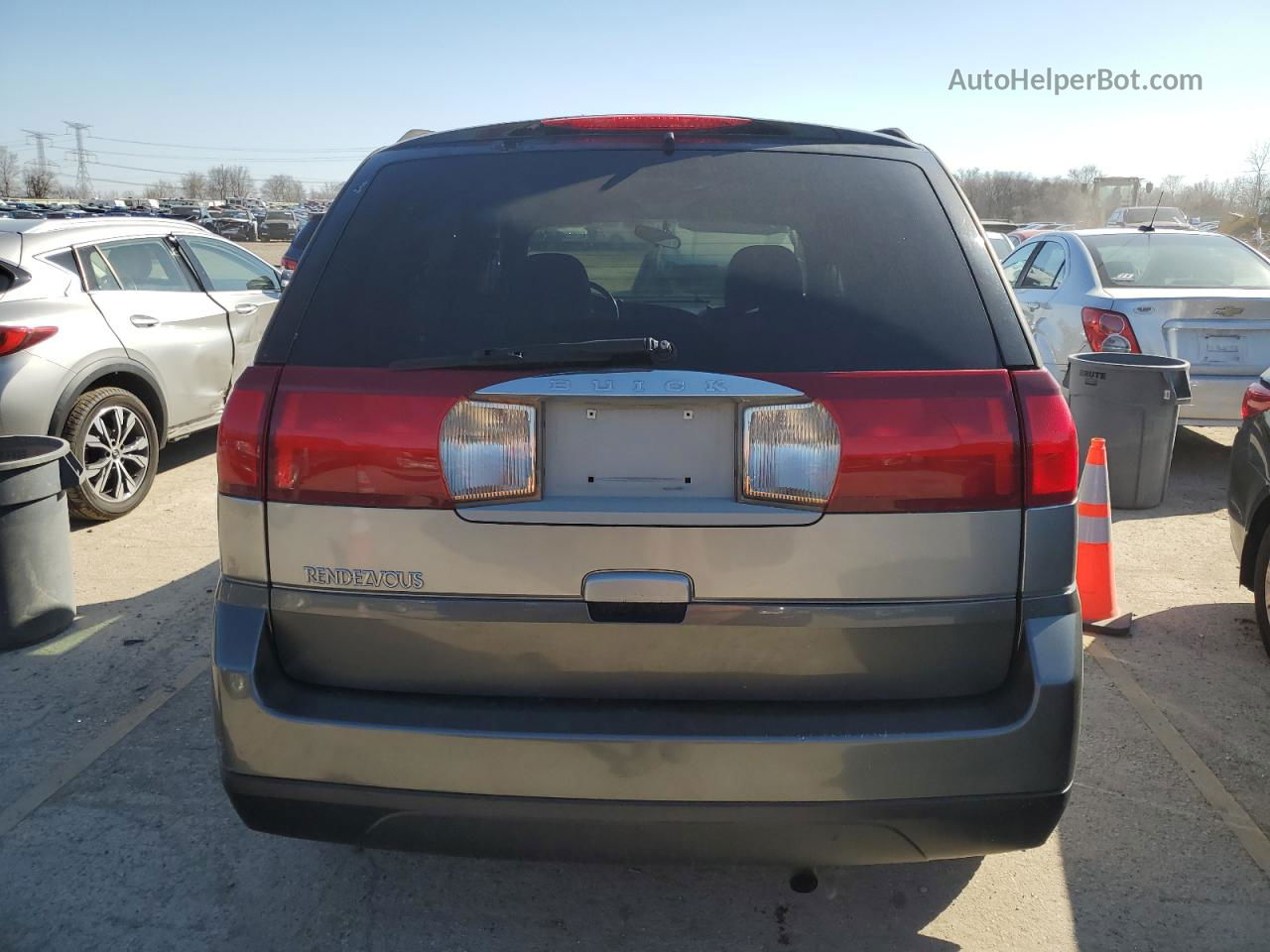 2004 Buick Rendezvous Cx Silver vin: 3G5DA03E64S560651