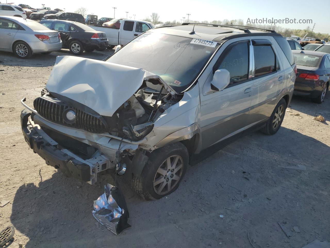 2004 Buick Rendezvous Cx Silver vin: 3G5DA03E74S517792