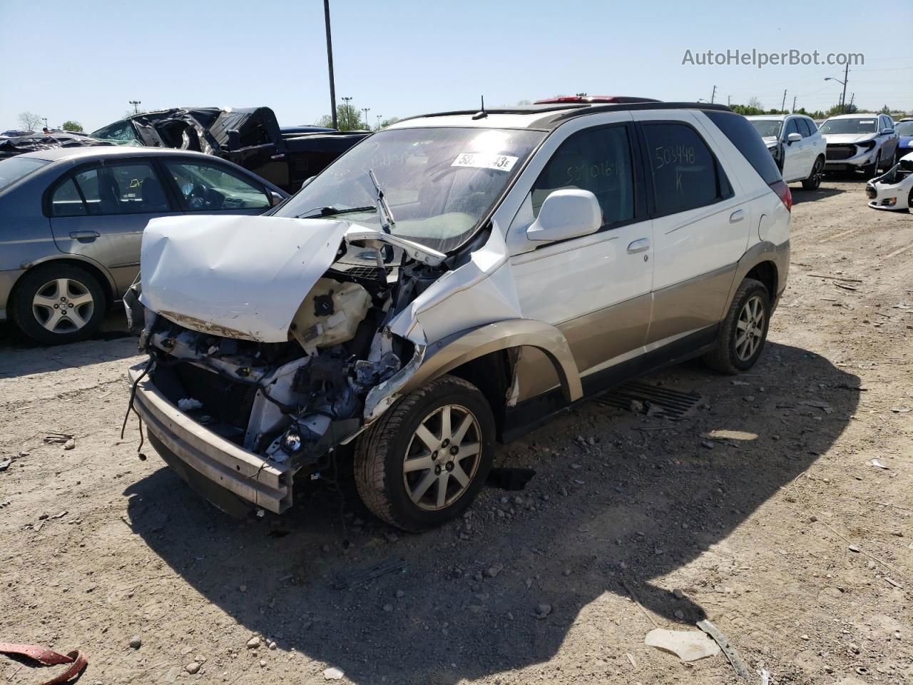 2004 Buick Rendezvous Cx White vin: 3G5DA03EX4S503448