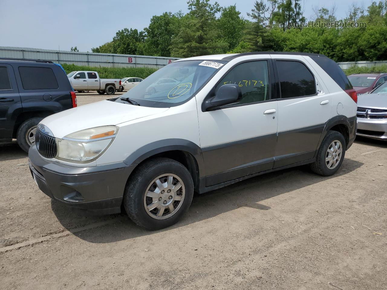 2004 Buick Rendezvous Cx White vin: 3G5DA03EX4S521318