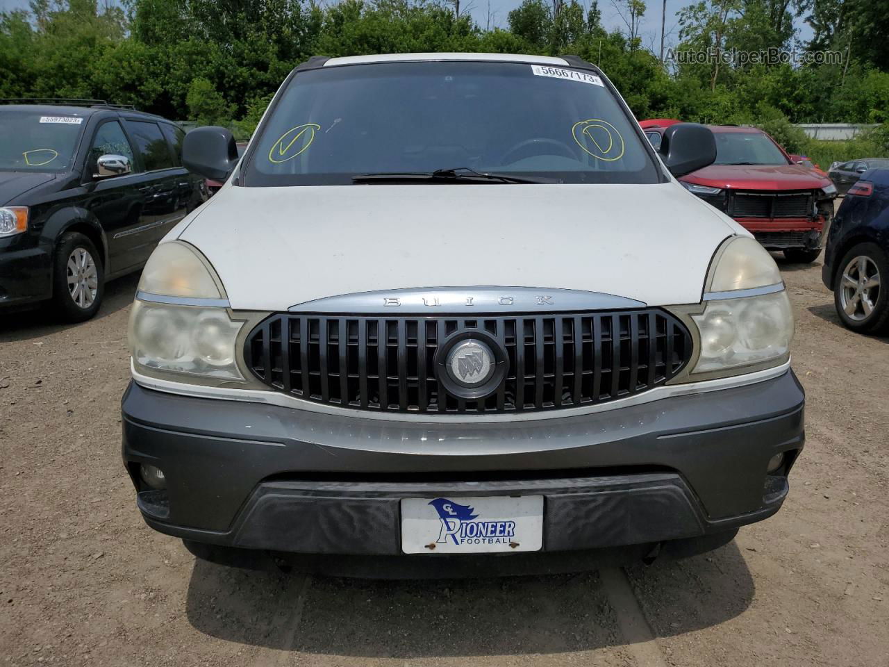 2004 Buick Rendezvous Cx White vin: 3G5DA03EX4S521318