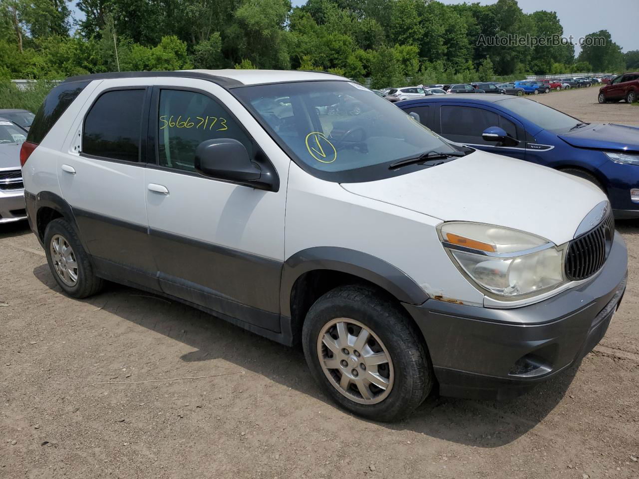 2004 Buick Rendezvous Cx White vin: 3G5DA03EX4S521318