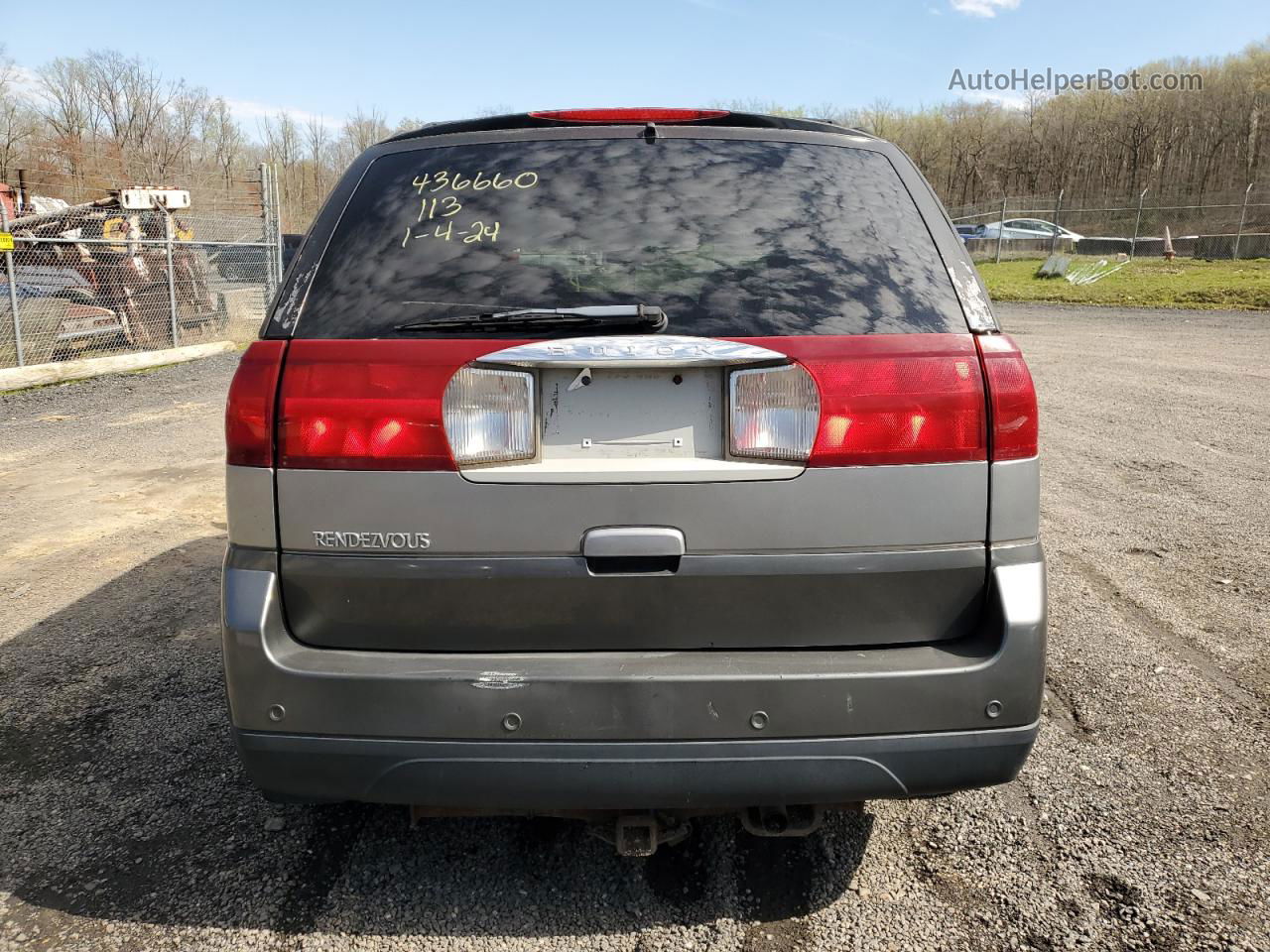 2004 Buick Rendezvous Cx Серый vin: 3G5DB03E14S563292