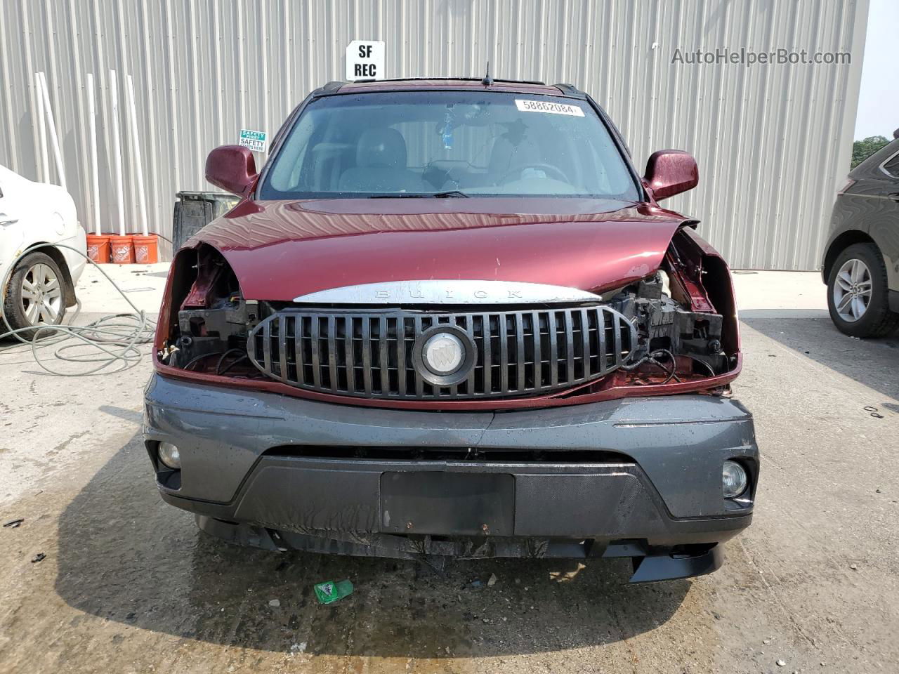 2004 Buick Rendezvous Cx Burgundy vin: 3G5DB03E24S542869