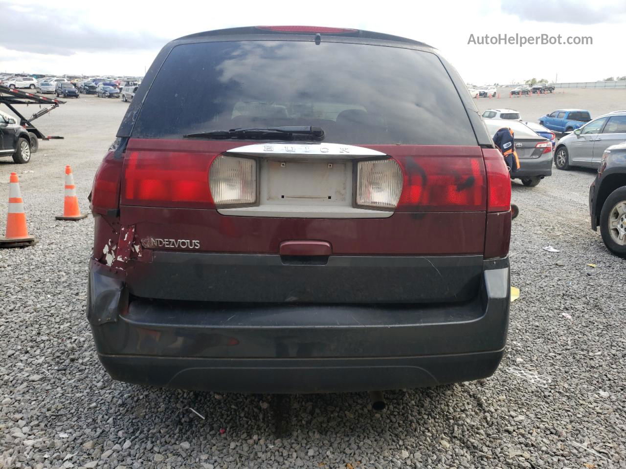 2004 Buick Rendezvous Cx Темно-бордовый vin: 3G5DB03E24S544394