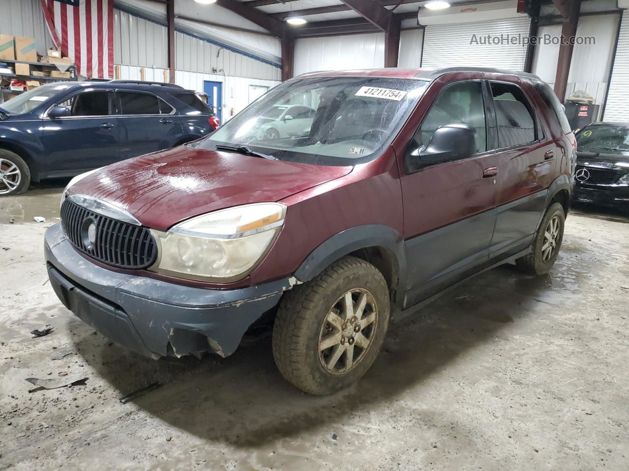 2004 Buick Rendezvous Cx Burgundy vin: 3G5DB03E34S581132