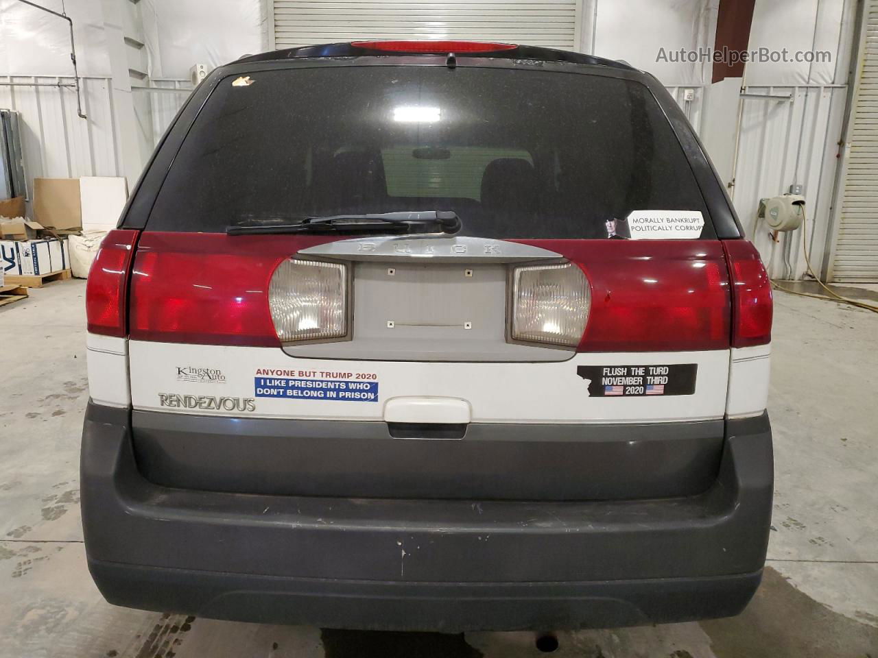 2004 Buick Rendezvous Cx White vin: 3G5DB03E44S527788