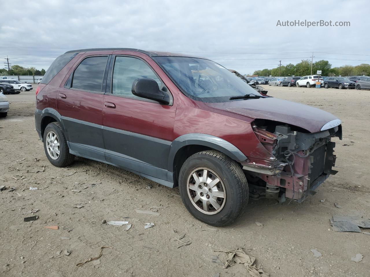 2004 Buick Rendezvous Cx Burgundy vin: 3G5DB03E44S551511