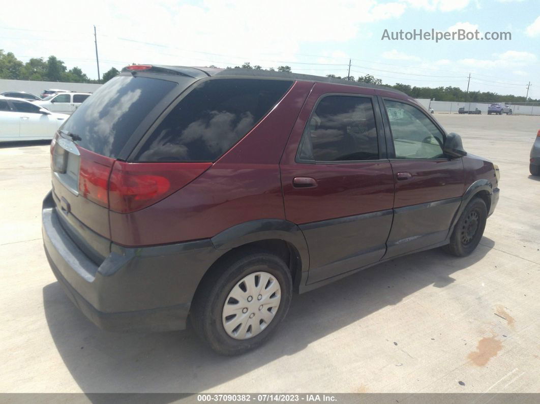 2004 Buick Rendezvous   Maroon vin: 3G5DB03E64S589712