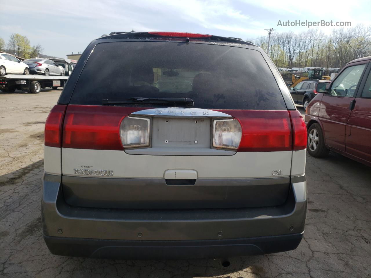 2004 Buick Rendezvous Cx White vin: 3G5DB03E84S520388