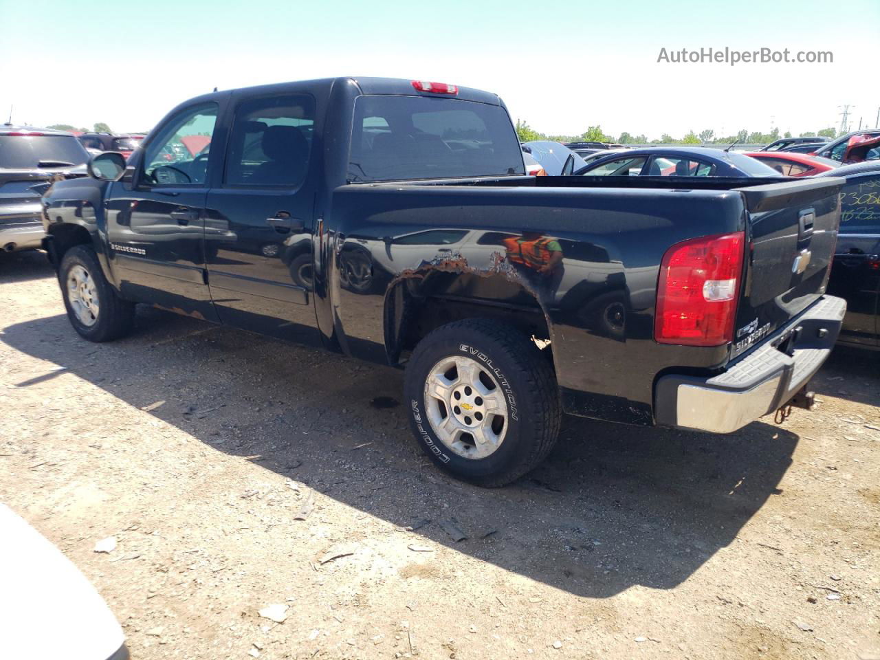 2008 Chevrolet Silverado C1500 Black vin: 3GCEC13048G274887