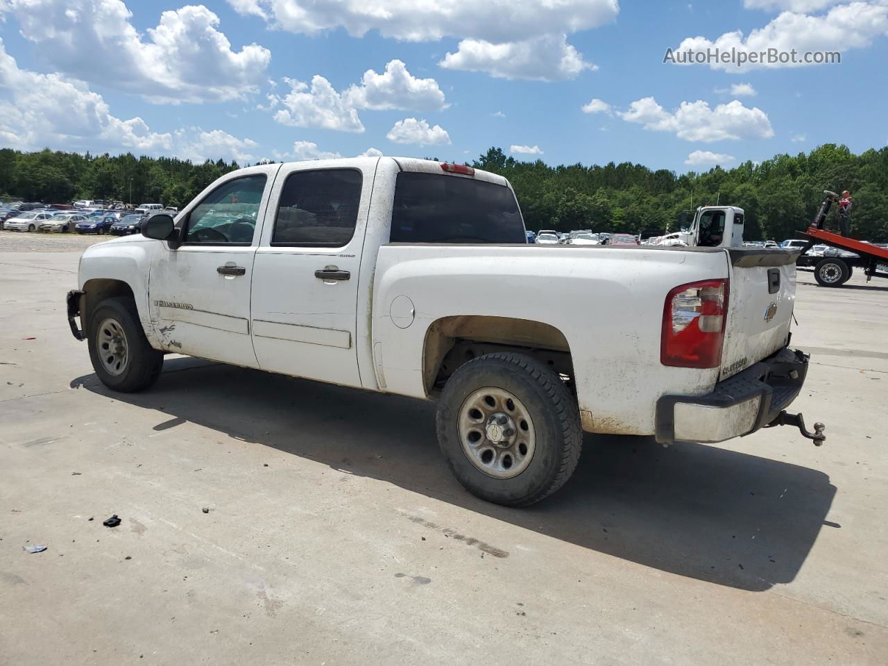 2008 Chevrolet Silverado C1500 White vin: 3GCEC13C28G231773