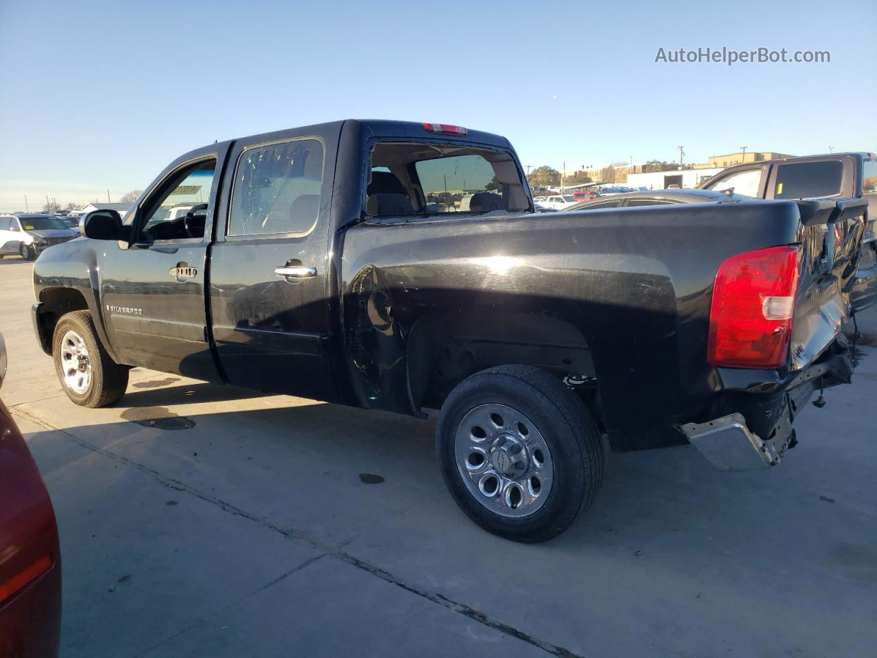 2008 Chevrolet Silverado C1500 Black vin: 3GCEC13C58G292759