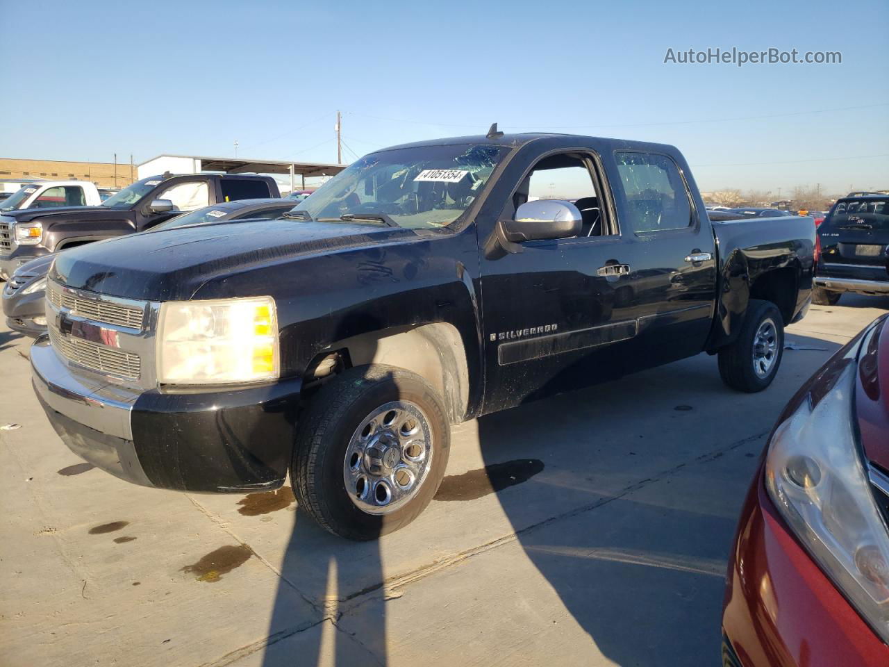 2008 Chevrolet Silverado C1500 Black vin: 3GCEC13C58G292759