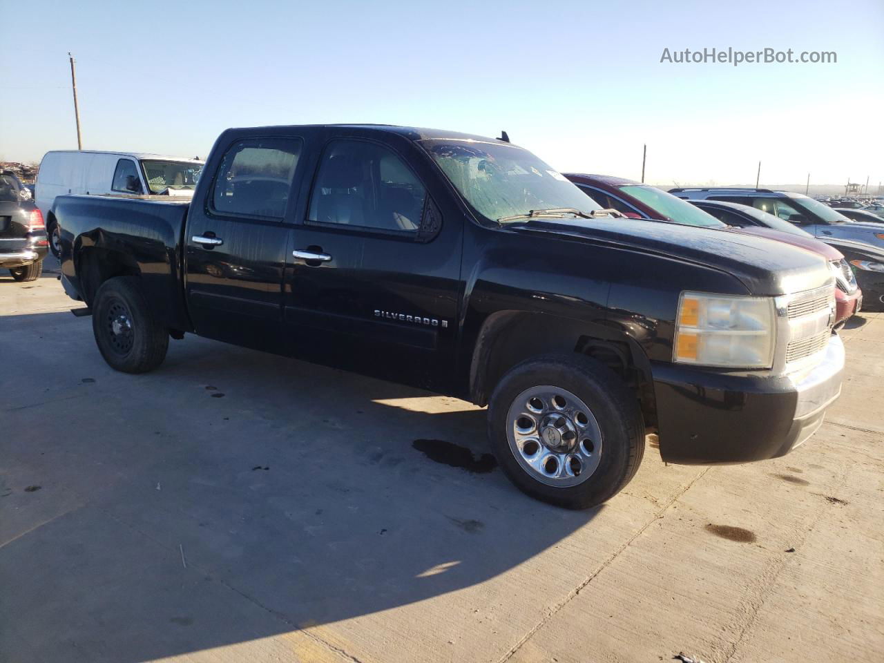 2008 Chevrolet Silverado C1500 Black vin: 3GCEC13C58G292759