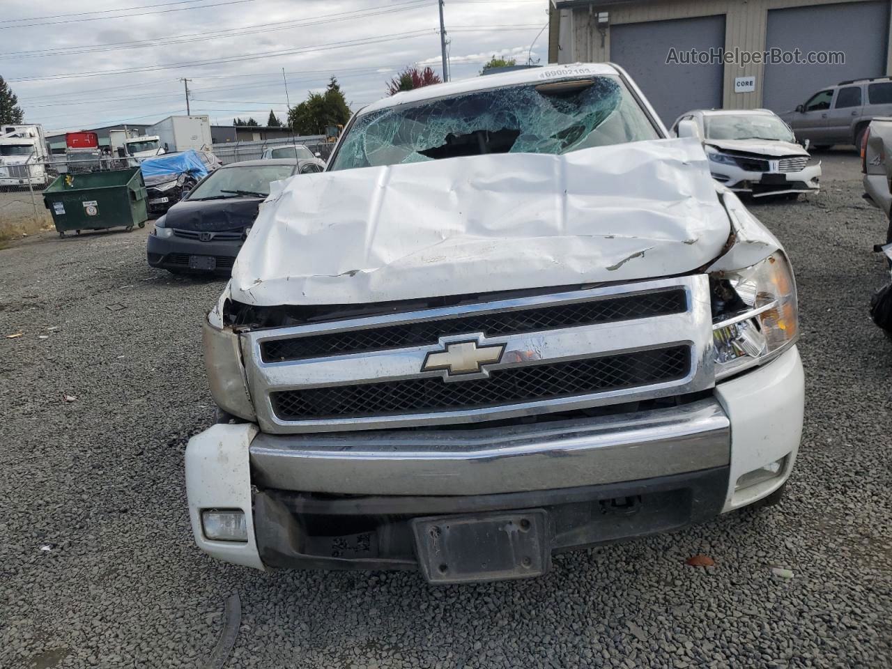 2008 Chevrolet Silverado C1500 White vin: 3GCEC13J18G141321